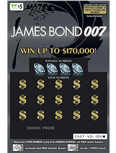 James Bond Ticket example