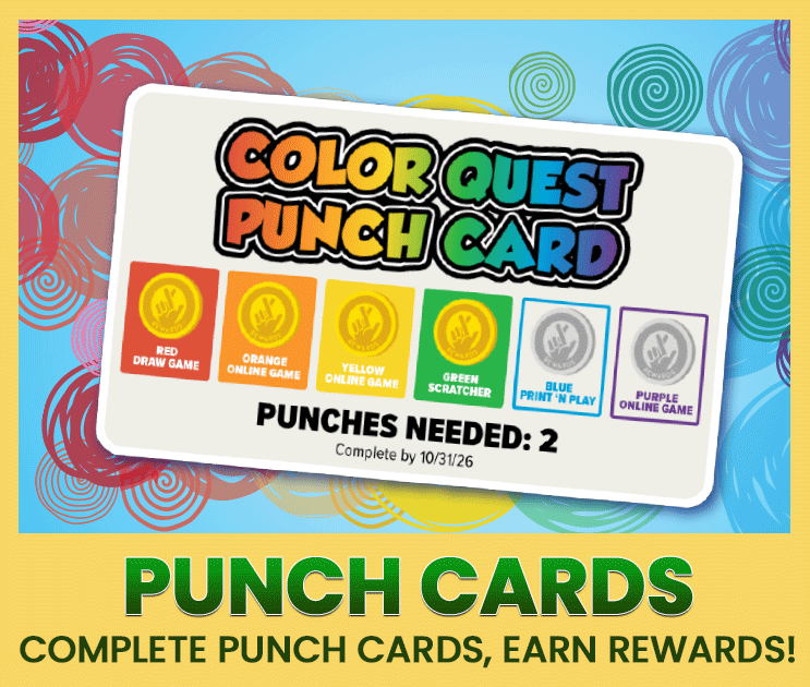 color quest punch cards