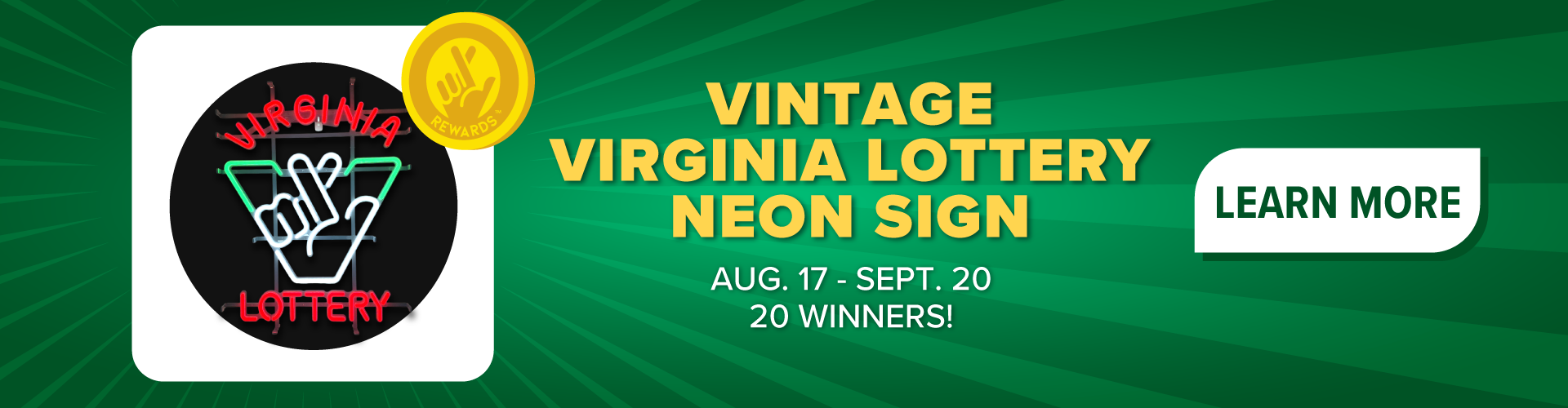 lottery neon sign