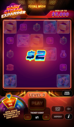 Daily Streak Expander win screen