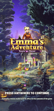 Emmas Adventure preplay screen