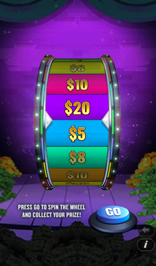 Metallic Fortune 7s Bonus screen