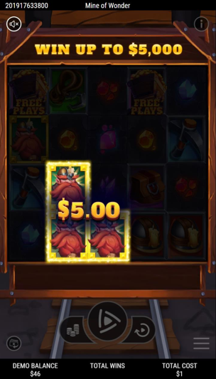 Mine of Wonder Win screen