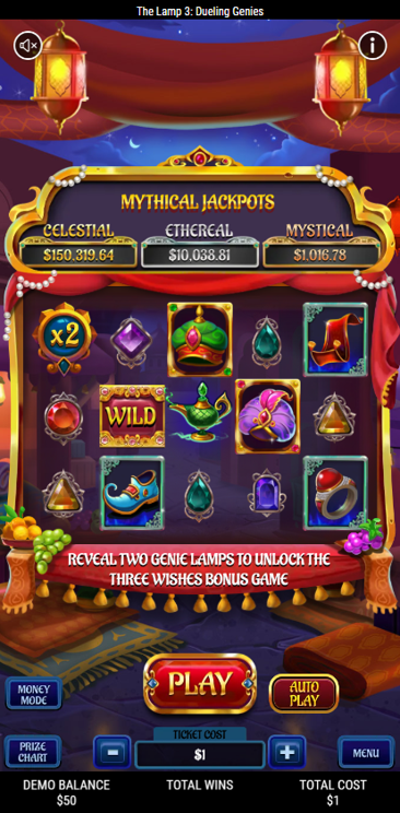 The Lamp 3 Preplay screen