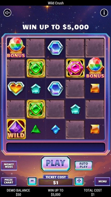Wild Crush preplay screen