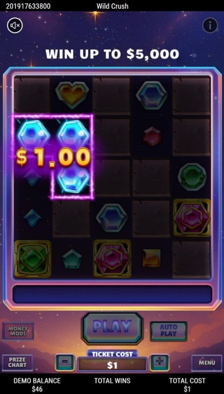 wild crush win screen