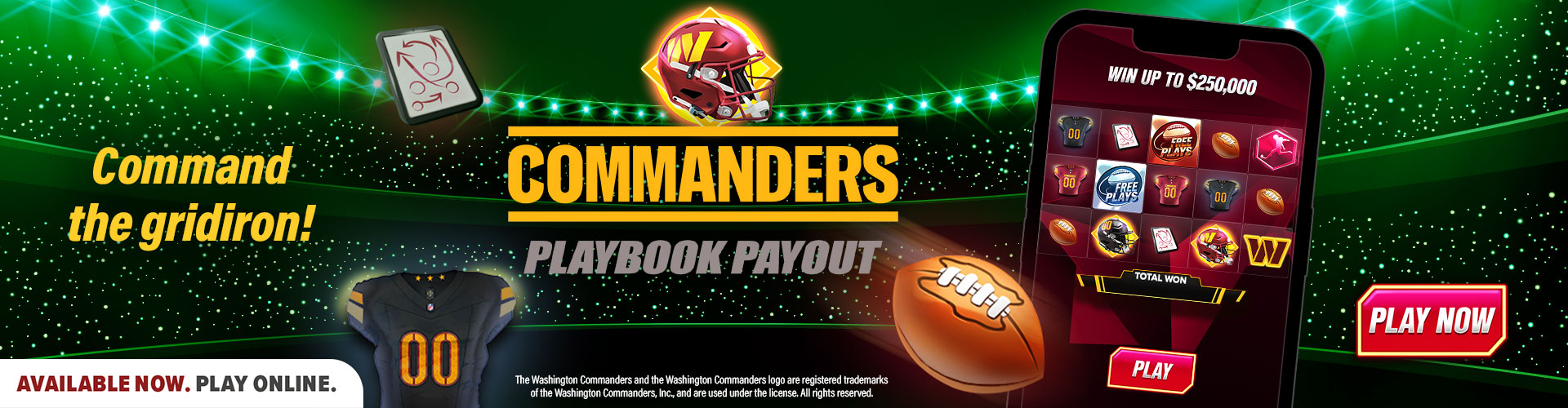 commanders playbook payout