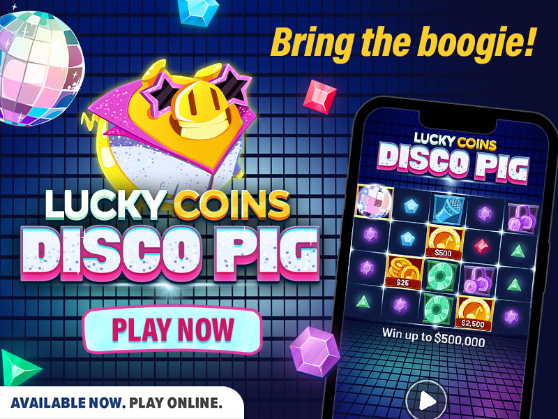 lucky coins disco pig