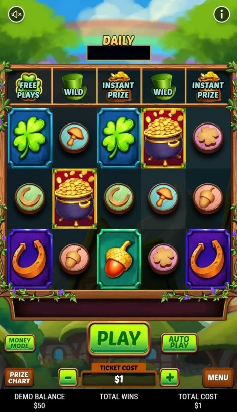 daily pot of gold preplay screen