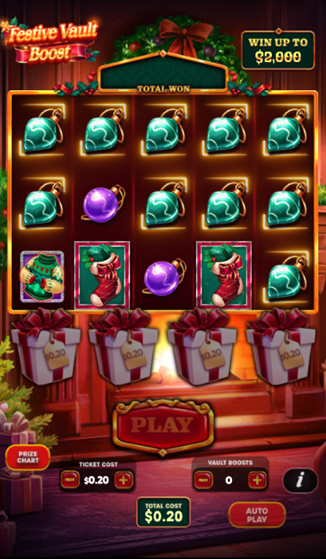 festive vault win
