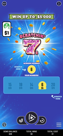 scratchin 7s win