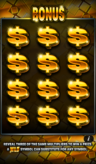 x the money bonus game screen