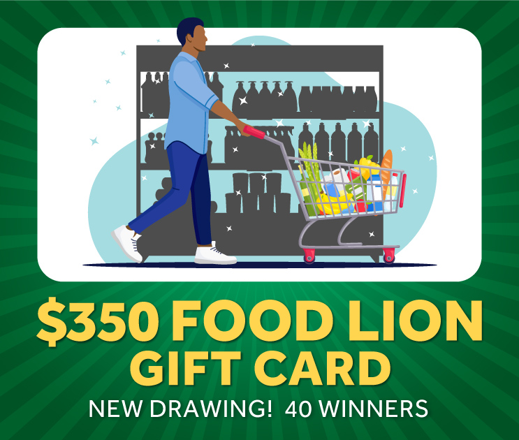 350 dollar food lion gift card