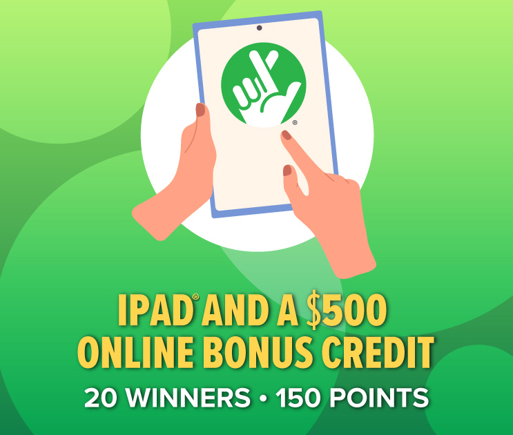 iPad and a $500 Online Bonus Credit