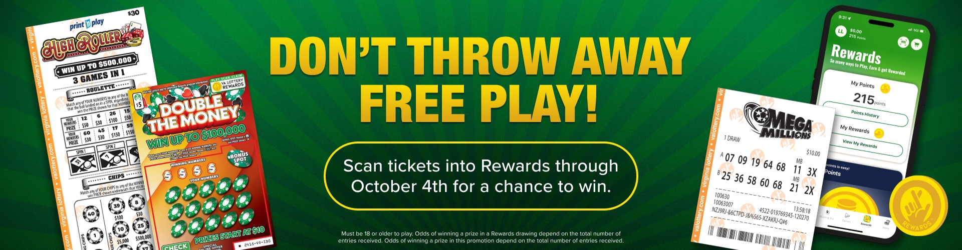 don't throw away free play