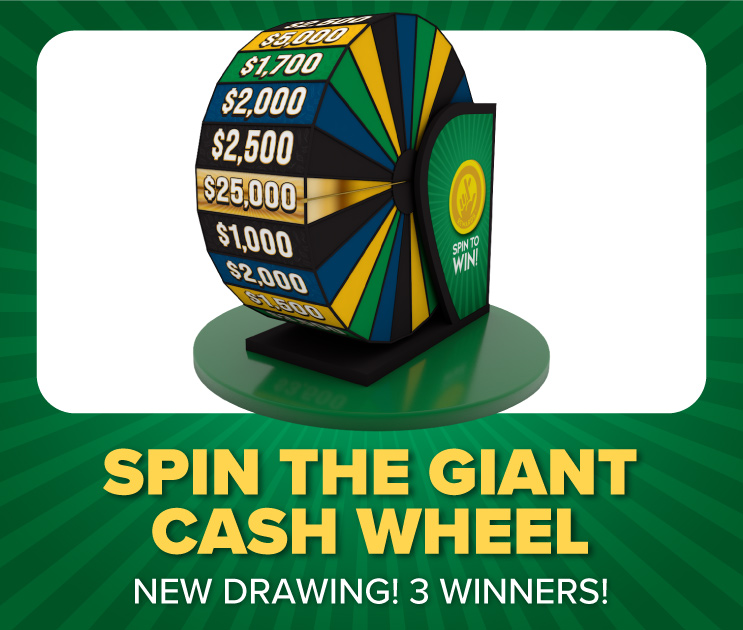 spin the giant cash wheel