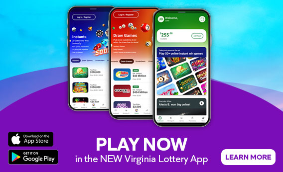 Play Now in the NEW Virginia Lottery App