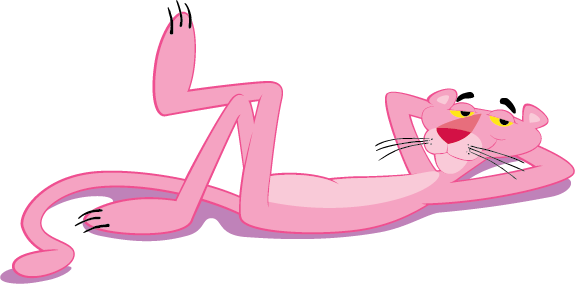 pink panther laying down