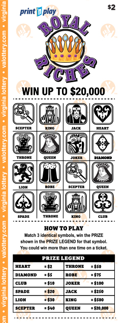 royal riches ticket example