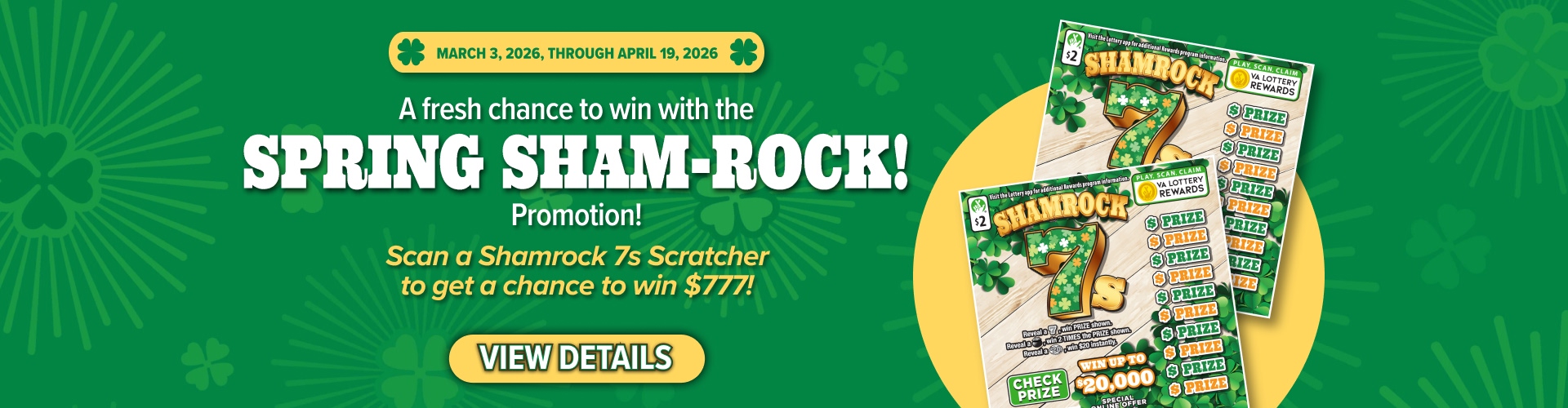 spring shamrock promotion