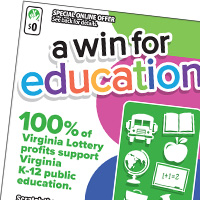 A Win For Education Virginia scratch-off ticket