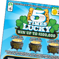 5 TIMES LUCKY ticket