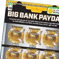 BIG BANK PAYDAY scratch-off ticket