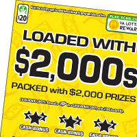 LOADED WITH $2,000S scratch-off ticket