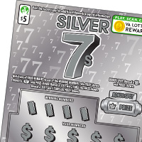 SILVER 7S scratch-off ticket