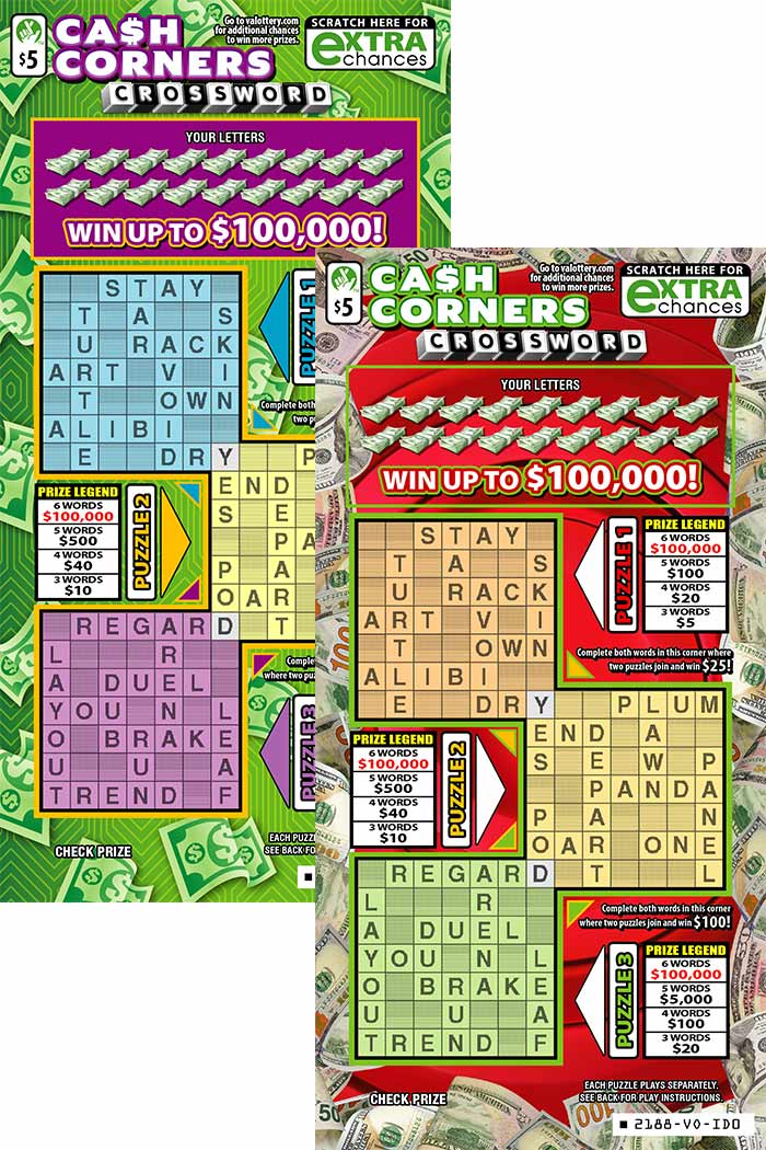 Crossword Ca$h Corners #2188