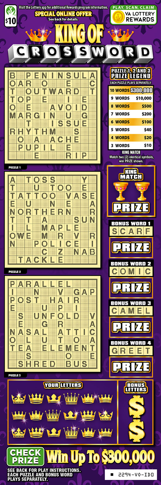 King of Crossword #2294