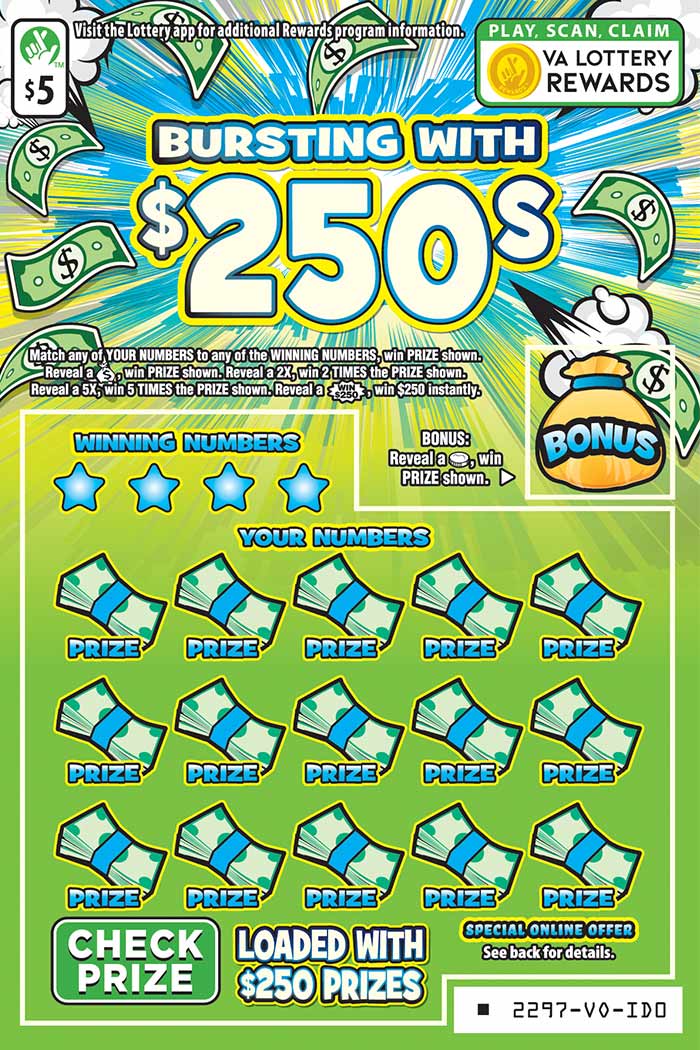 Bursting with $250s #2297